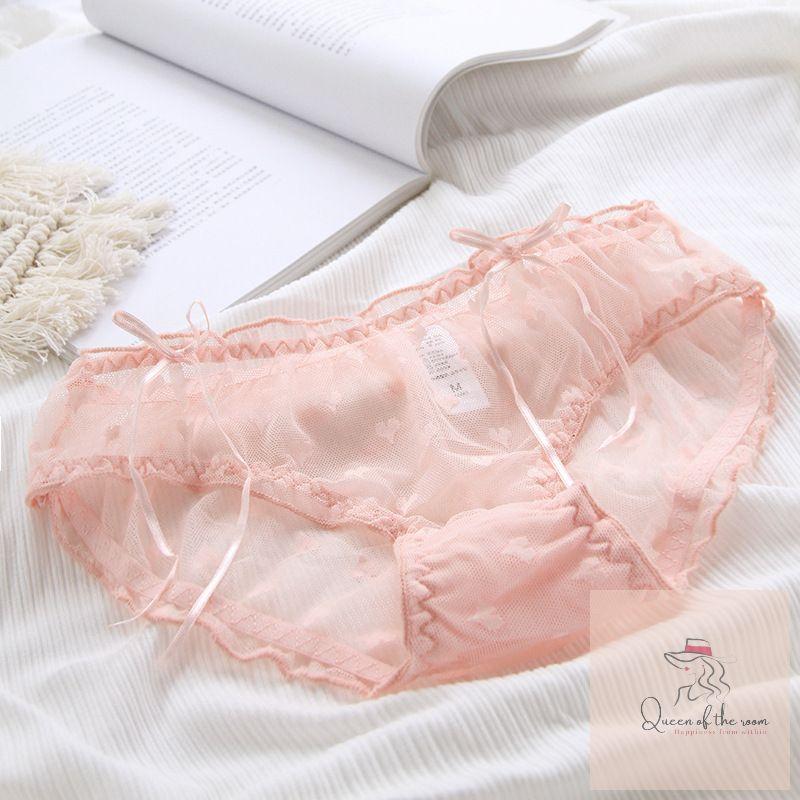 Quần lót ren nơ sườn cao cấp size M