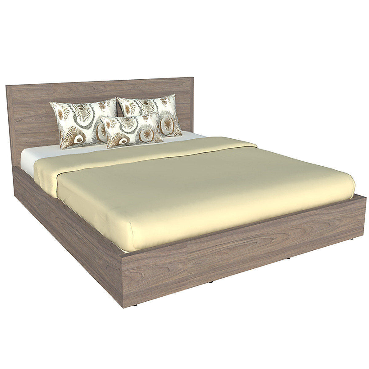 Giường ngủ cao cấp Tundo màu nâu 140cm x 200cm