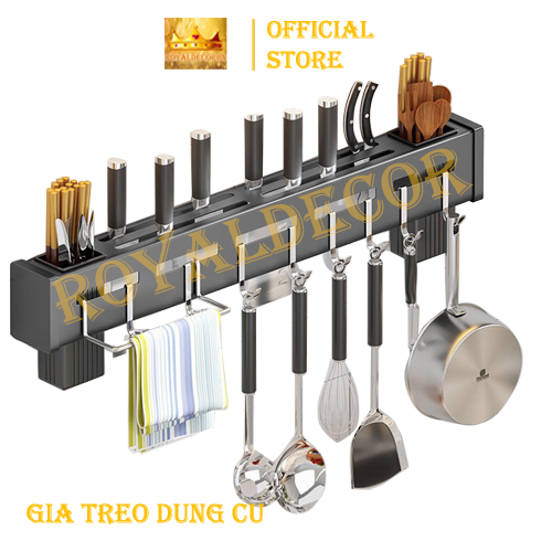 Giá Treo Đồ Nhà Bếp, Giá Cài Dao, Kéo, Đồ Dùng Nhà Bếp Đa Năng Bằng Inox Không Gỉ