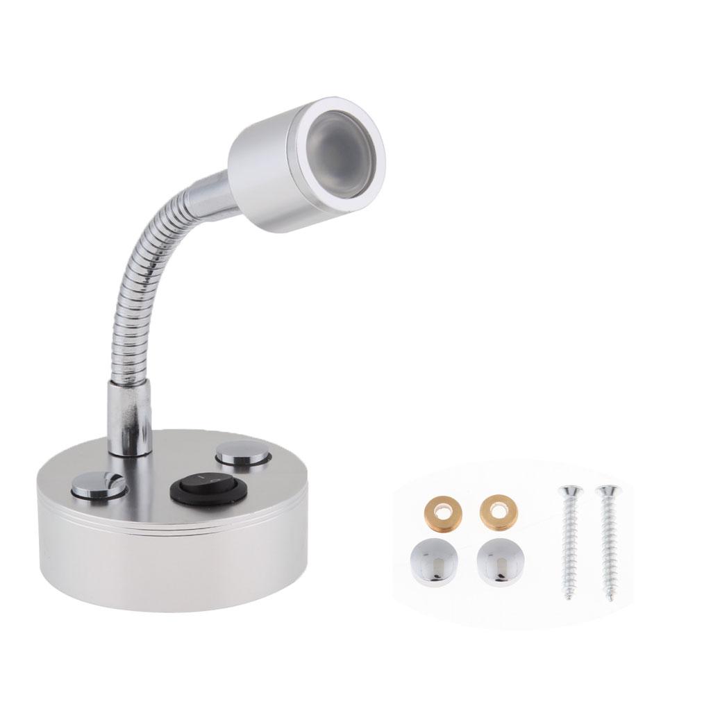 2Pcs Flexible Desk Lamp Bedside Reading Home Office Light