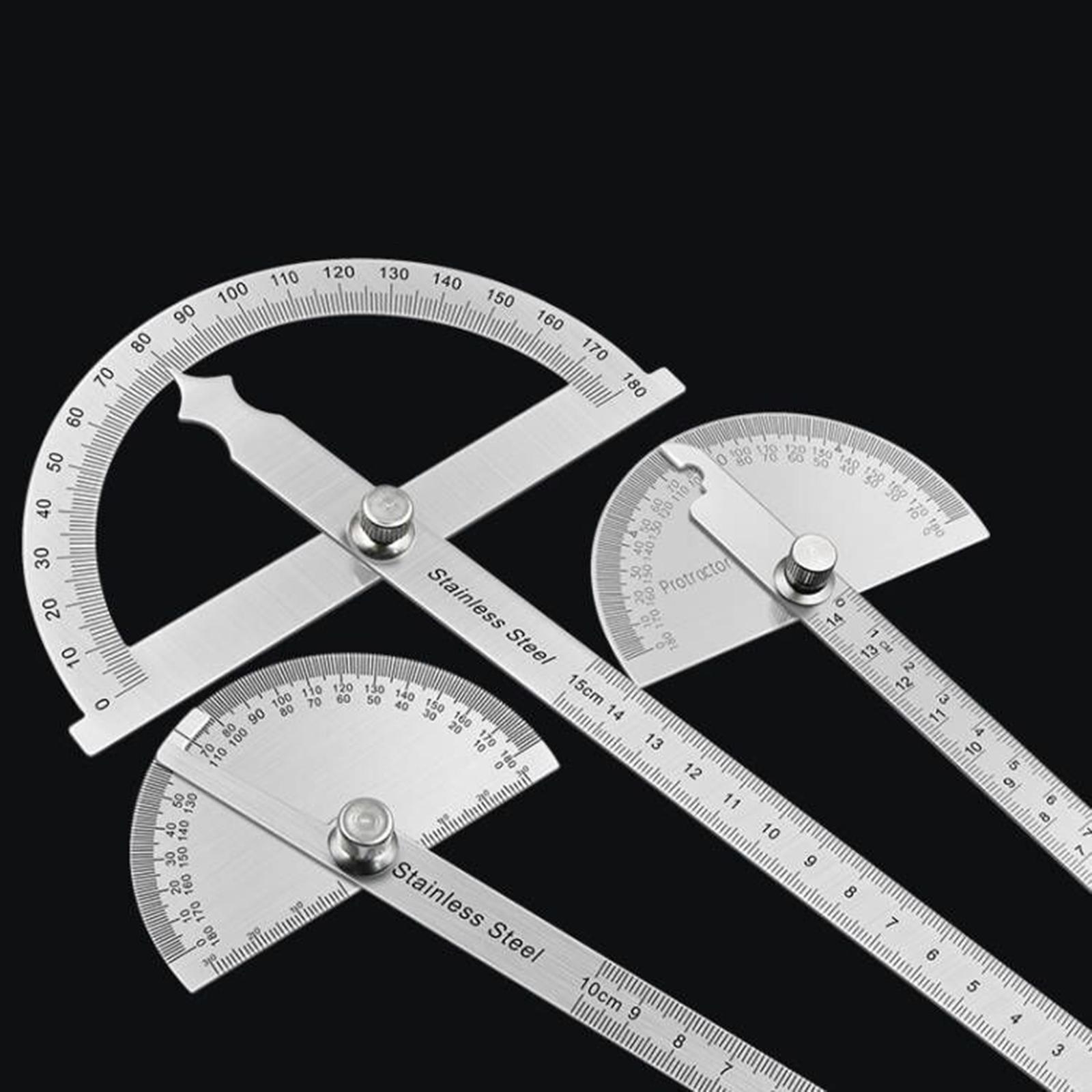 180 Degree Protractor Ruler Woodworking Ruler Angle Measure Tool