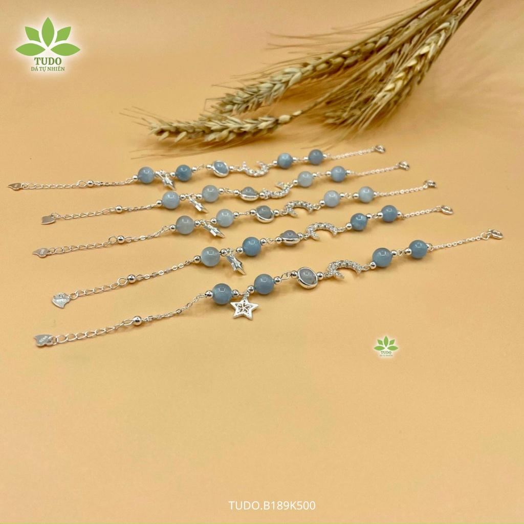 Vòng Tay Nữ Đẹp - Vòng Phong Thủy Đủ Mệnh TUDO B189K500 VCBDAOH VCBMIX VCBAQUA VCBSUNS Charm Bạc Trăng, Sao