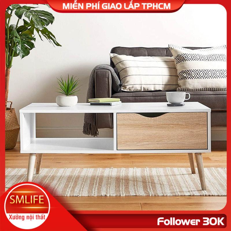 Bàn sofa phòng khách nhỏ gọn SMLIFE Camelot