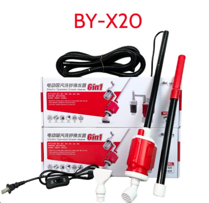 Máy vệ sinh bể cá đa di năng 6IN1 BAOYU BY-X20 & BY-X25