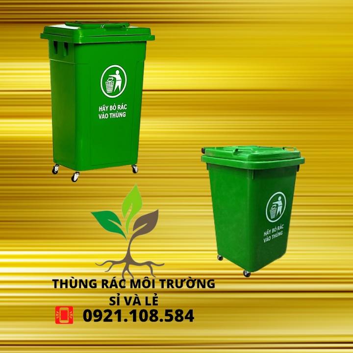 THÙNG RÁC NHỰA CÔNG CỘNG 60L(CAM,VÀNG,XANH