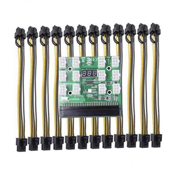 2X Power Module Breakout Board for HP PSU Server 6Pin to 8Pin Board+20cm Cable