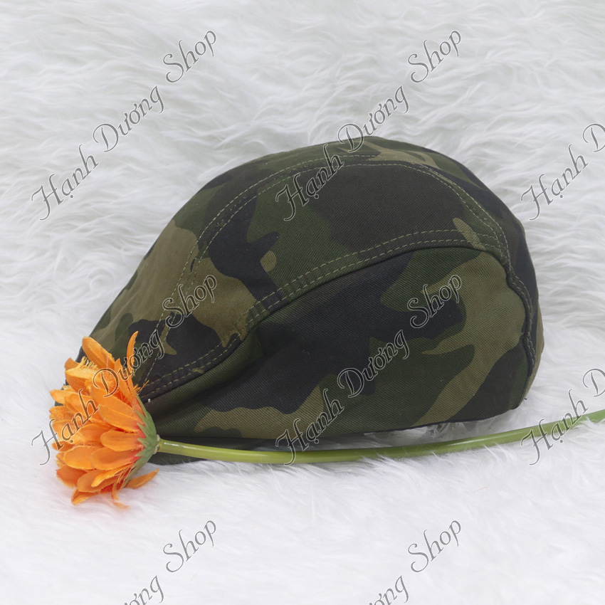 Nón beret nam, mũ mỏ vịt dành cho người trung niên, không thêu họa tiết, chất liệu vải oát mềm mại, tăng giảm size dễ dàng