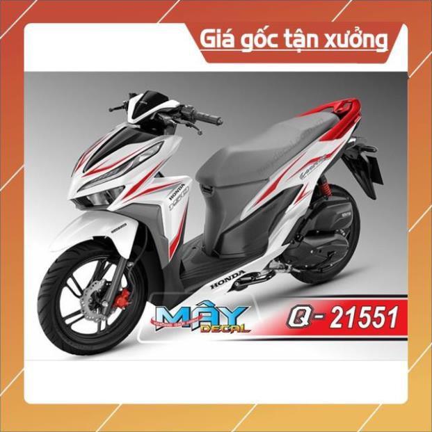 Tem rời vario dăn xe trắng 21551 3 lớp ko bay màu