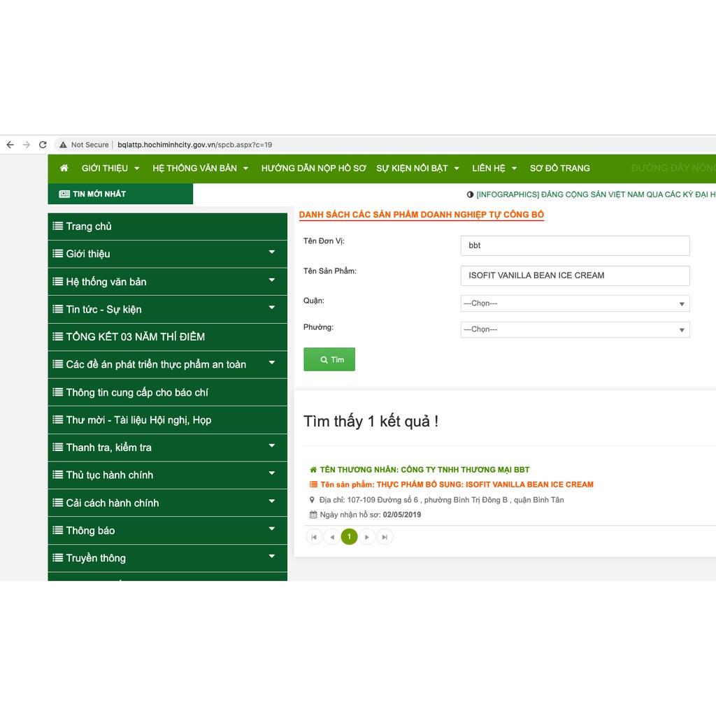 Nutrex Isofit 100% Whey Protein Isolate Hỗ Trợ Tăng Cơ Vị Cực Ngon