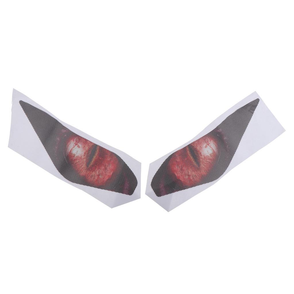 2Pair Sport Motorcycle Accessories Eyes Headlight Sticker for New