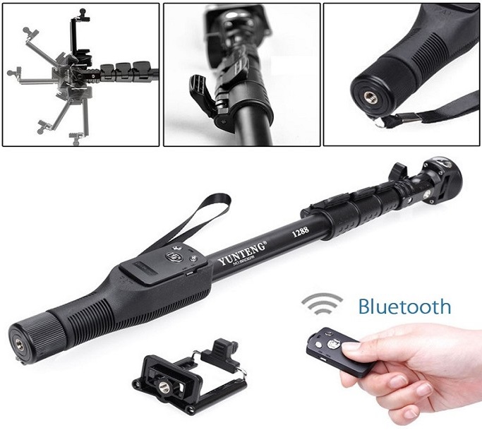 Gậy Tự Chụp Yunteng 1288 Có Remote Bluetooth - Hàng Nhập Khẩu