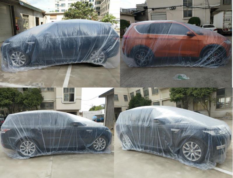 Vải bọc bảo vệ xe hơi trong suốt bằng nhựa chống thấm nước và chống bụi tiện dụng