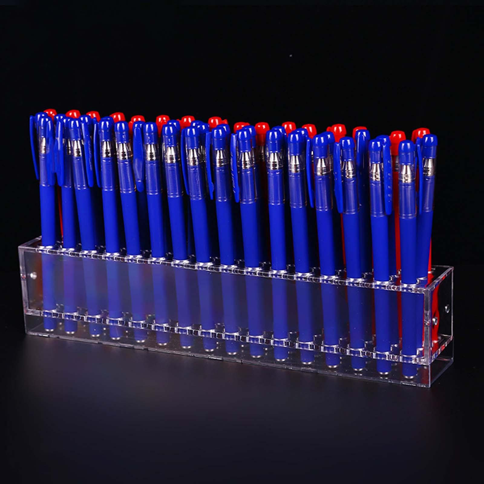 Clear Pen Pencil Display Tray 48 Holes Paint Brush Holder for Paint Brushes