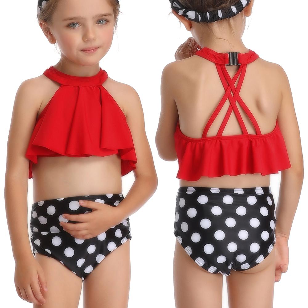 Biquini Infantil Phù Hợp Với Họ Đồ Bơi Trẻ Em Xù Đồ Bơi Trẻ Em Kid Cho Bé Bãi Biển Đồ Bơi Bé Gái Áo Tắm Bikini