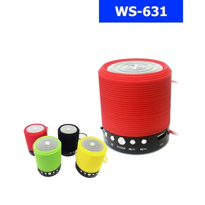 Loa Bluetooth WS-631 Đủ Màu Pin Rời 5C