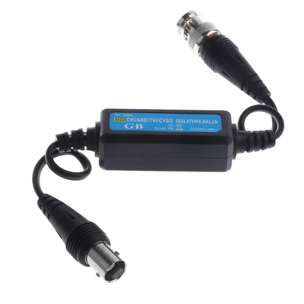 CVI/TVI/AHD/ Passive  Video Ground Loop Isolator Built-In Video  BNC Connector Converter