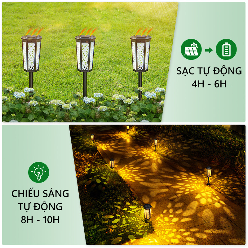 Đèn năng lượng mặt trời trang trí sân vườn-K1583