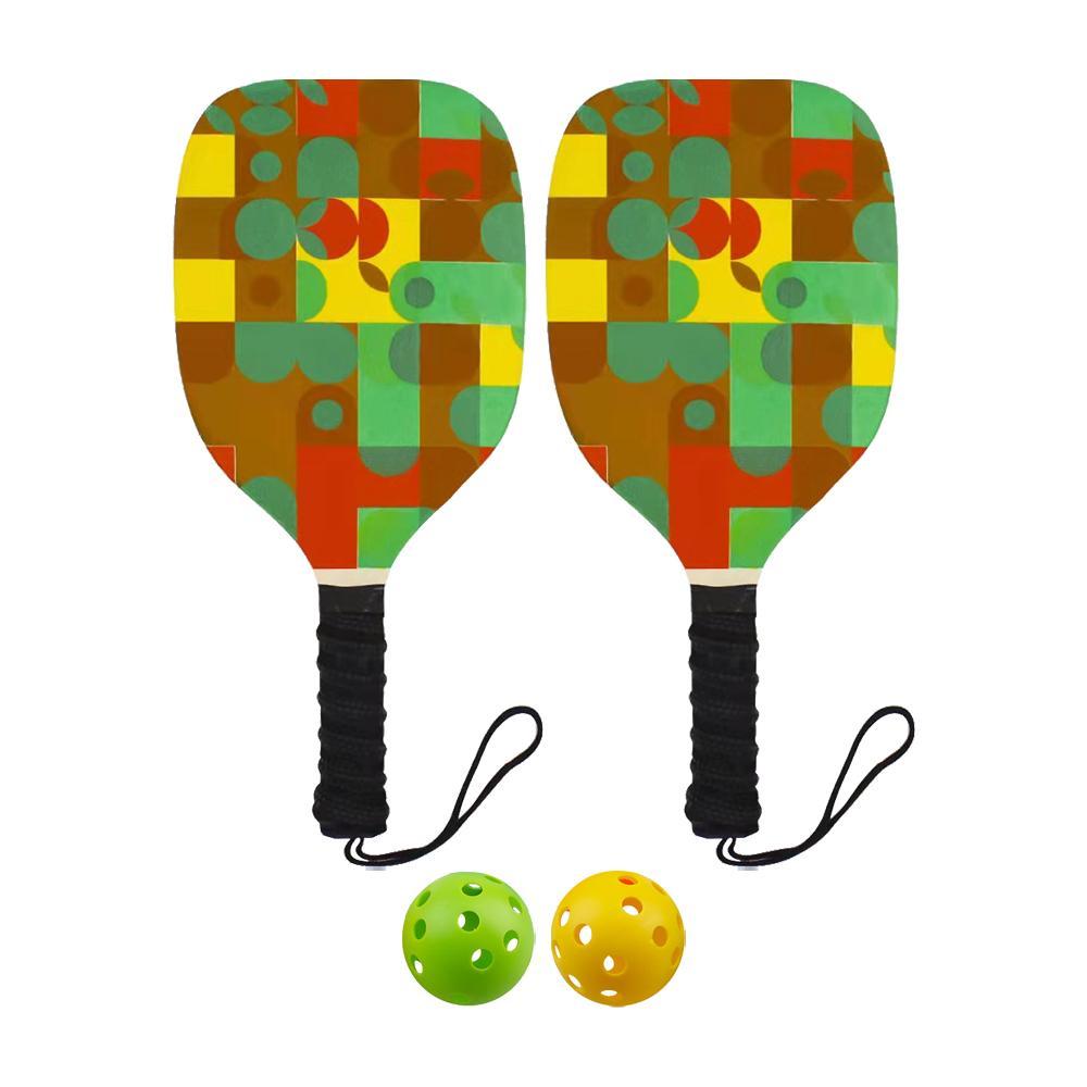 Pickleball Paddles Set of 2 Racquet 2 Player Paddles & for Beginners