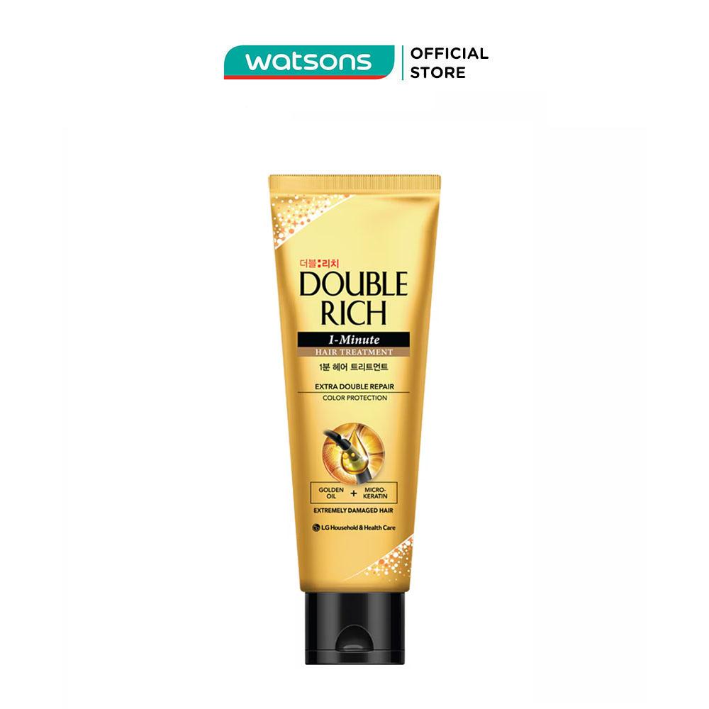 Kem Xả Double Rich 1-Minute Hair Treatment Chăm Sóc Chuyên Sâu Dành Cho Tóc Nhuộm 250ml