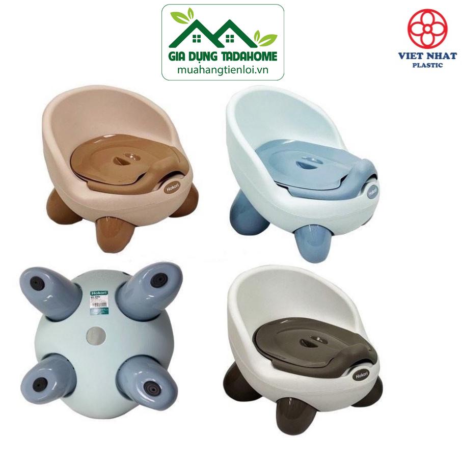 BÔ VỆ SINH TRẺ EM 6 THÁNG ĐẾN 5 TUỔI CHỐNG TRƠN TRƯỢT CÓ CHỖ DỰA - KHAY ĐỰNG TIỆN DỤNG VIỆT NHẬT HOKORI 5458 - TADAHOME