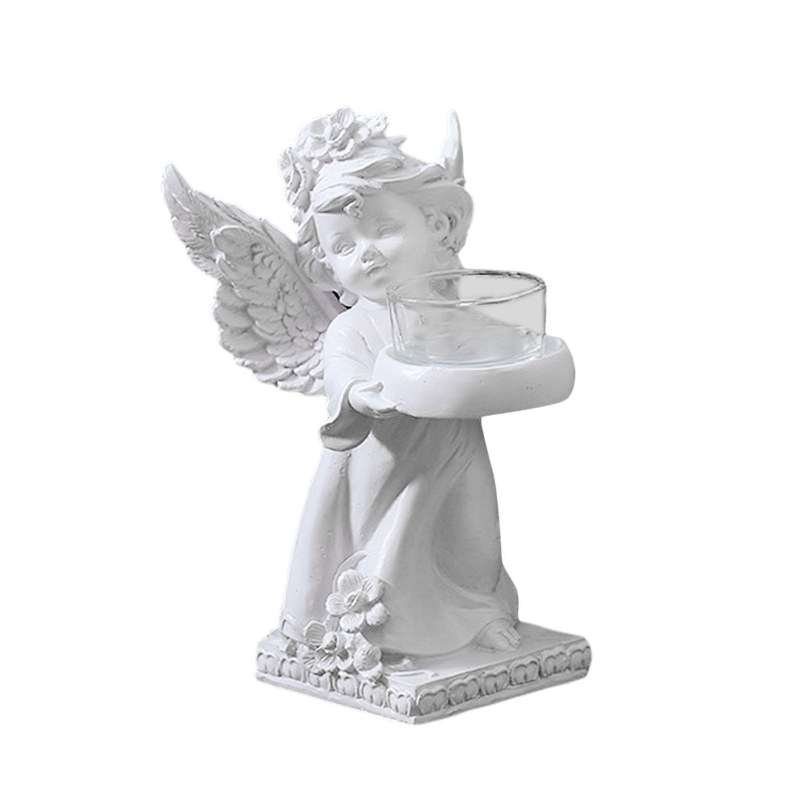 Angel Candle Holder Stand Angel Statue for Wedding Housewarming Gifts Dinner