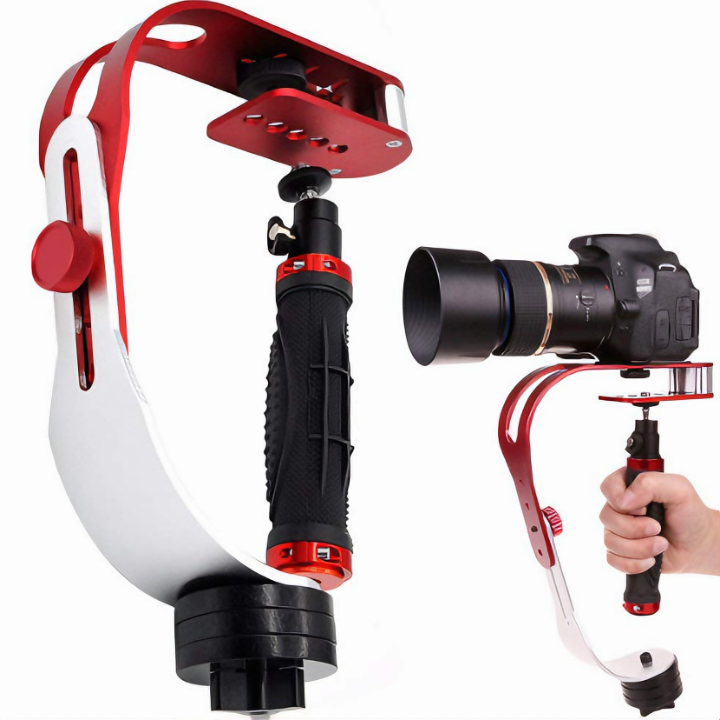 Tay cầm quay phim KG7S chống rung cơ học cho máy ảnh, điện thoại, GoPro, camera chuyên nghiệp - Hàng chính hãng