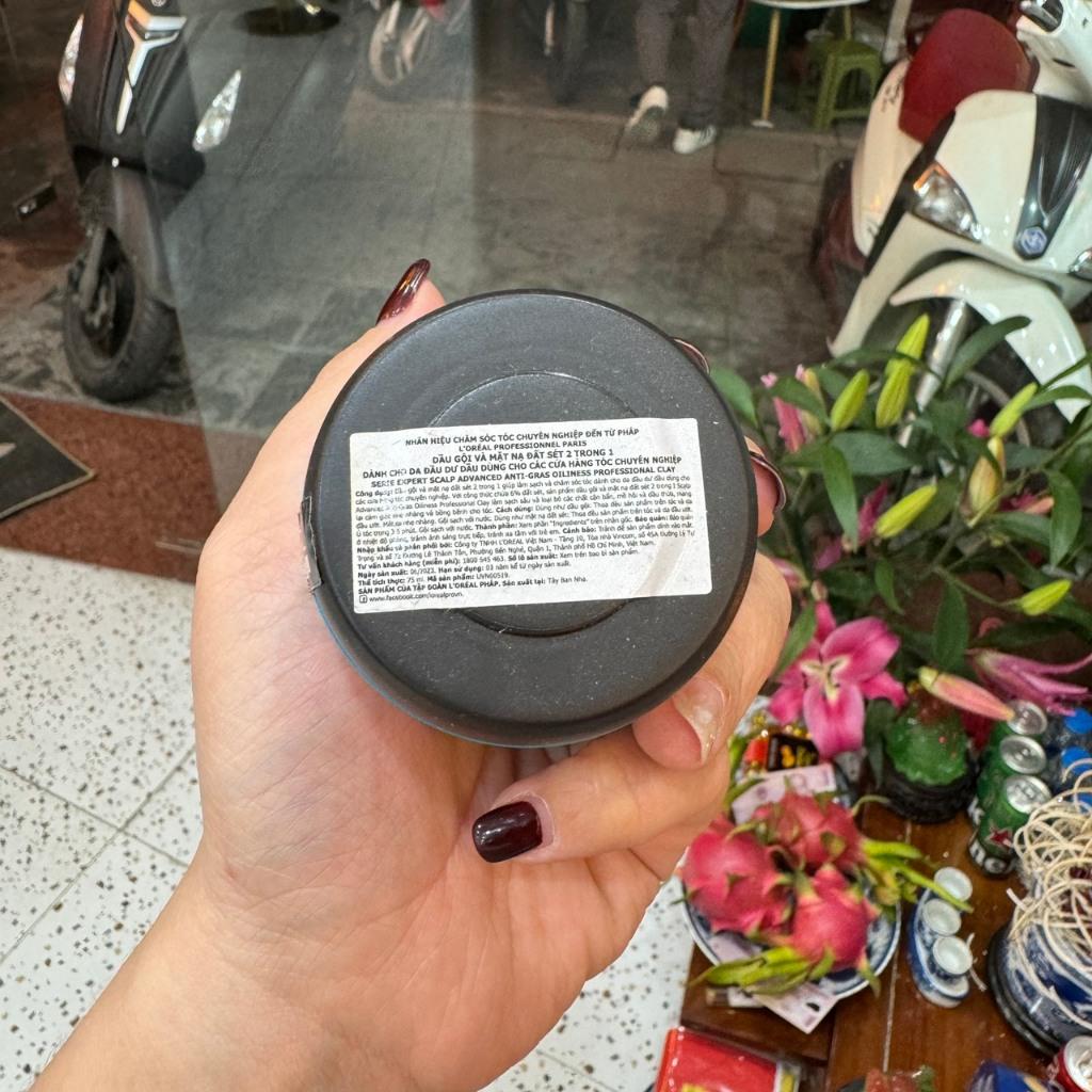 Mặt nạ đất sét tạo bọt dành cho da đầu dầu L'Oreal Professionnel Scalp Advanced Mini 75ml