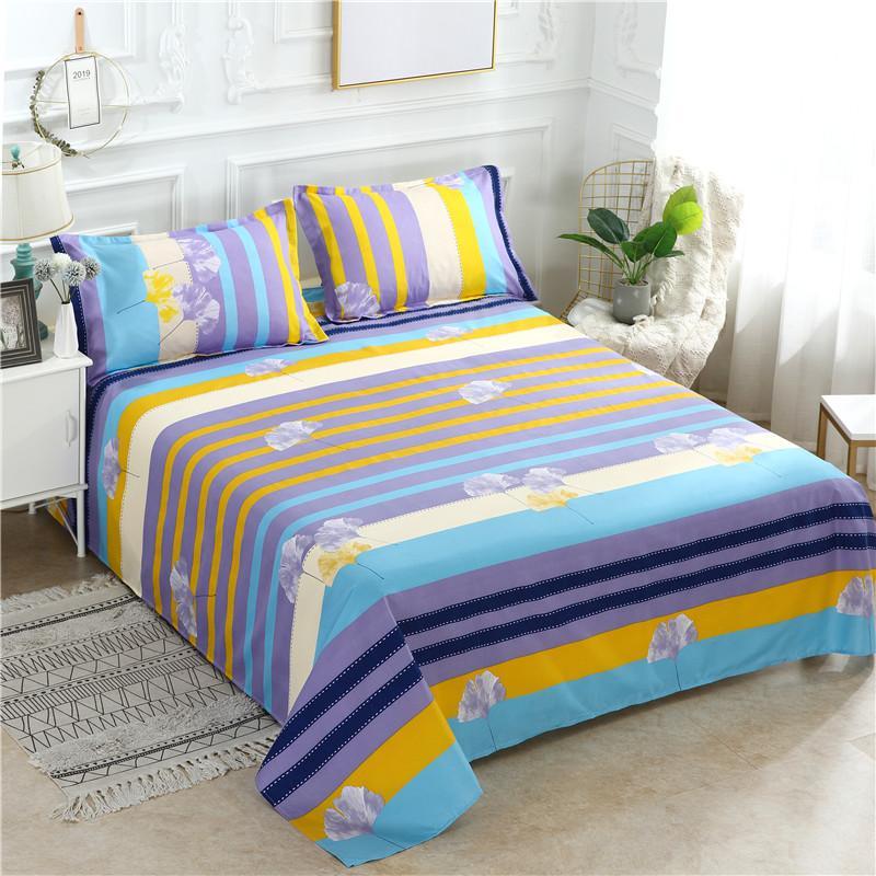 34 Bộ Giường Ngủ 1 Giường Nữ Hoàng Vương Sinh Đôi Bông/Polyester Tấm Phẳng Trải Giường Trang Bị Tấm bedsheets