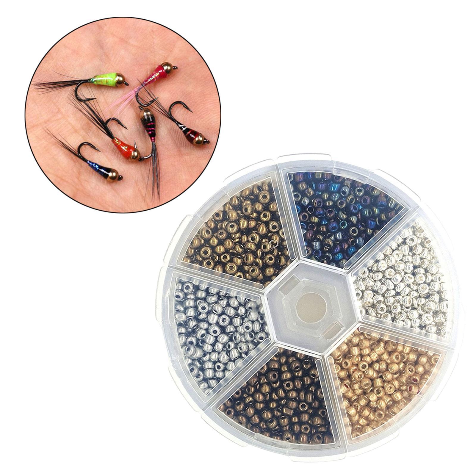 Fly Tying Beads Tungsten Slotted Beads salmon trouts Lures DIY Head for Lure Fishing
