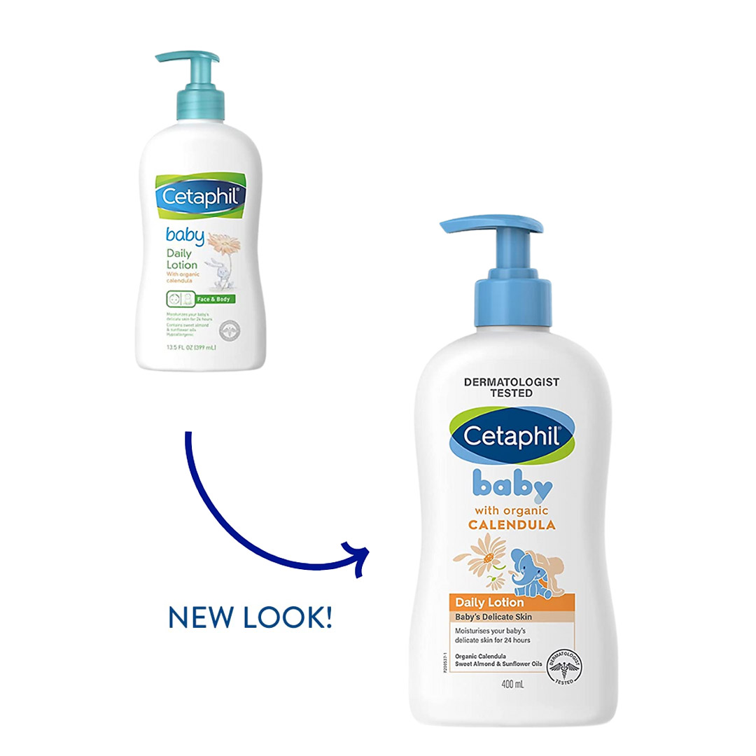 Sữa dưỡng ẩm dịu lành hằng ngày cho bé Cetaphil Baby Daily Lotion with Organic Calendula 400ml