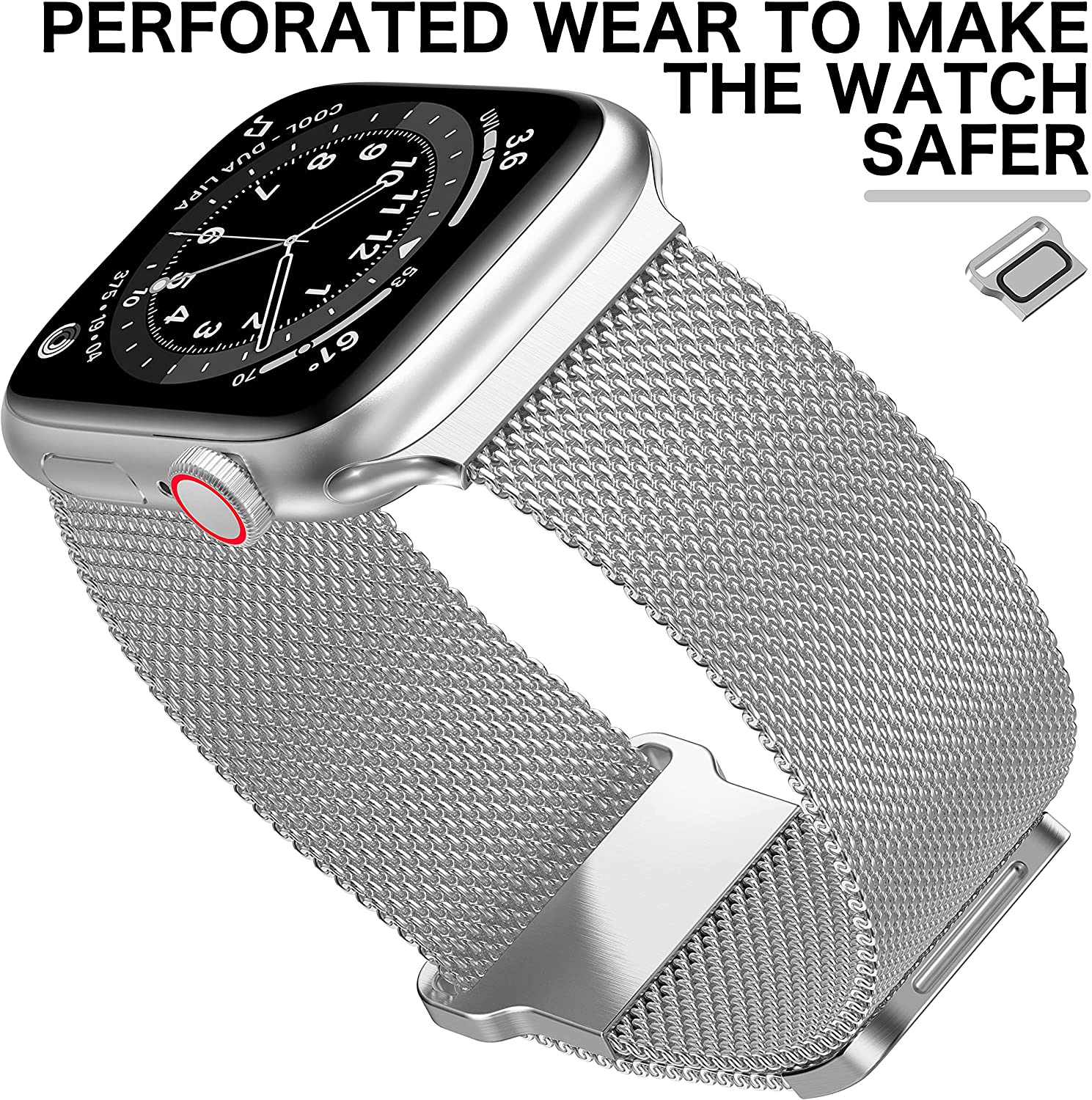 Dây Thép Milan Loop Từ Tính cho Apple Watch Series 1/2/3/4/5/6/7/8/9/SE1,2 &amp; Apple Watch Ultra 1/2 Size 38/40/41/42/44/45/49mm - Hàng Chính Hãng