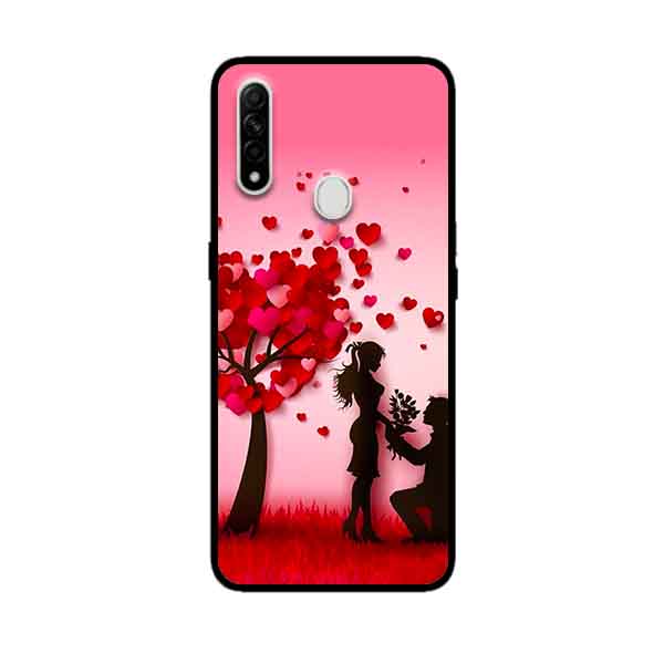 Ốp Lưng in cho Oppo A31 Mẫu Nền Trái Tim 1 - Hàng Chính Hãng
