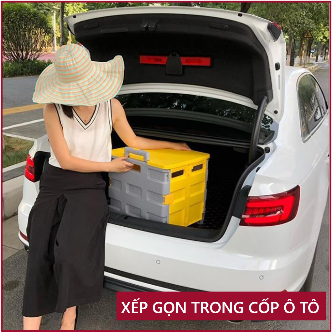 Xe đẩy hàng gấp gọn đi chợ 2 bánh Nhật Bản FUJIHOME, xe kéo hàng đi chợ gấp gọn mini siêu thị đa năng dùng cho ô tô