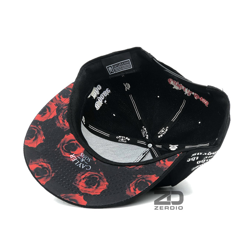 Nón nam snapback, mũ lưỡi trai hiphop màu đen phong cách cá tính