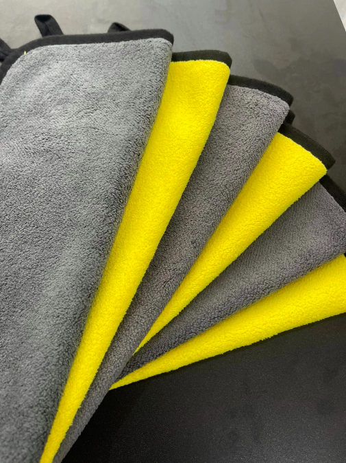 Khăn lau xe MICROFIBER mềm mịn siêu thấm hút chuyên lau ô tô, xe máy, spa