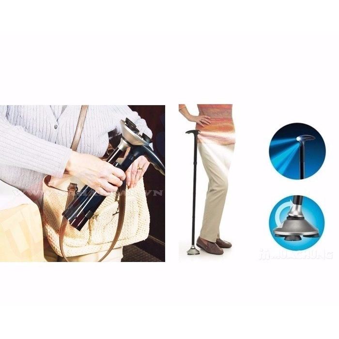 GẬY CHỐNG TRƯỢT CÓ ĐÈN PIN