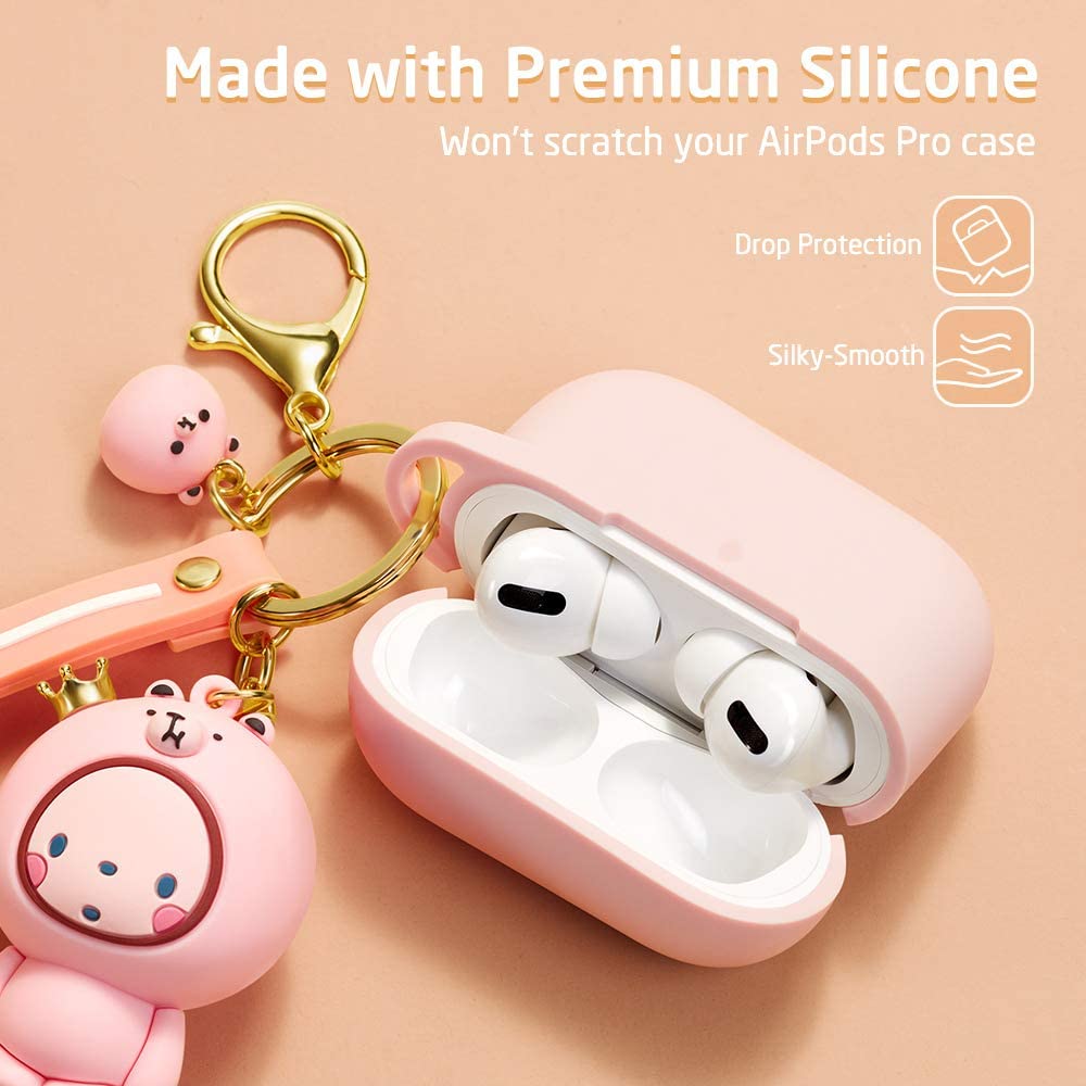 Bao Case cho AirPods Pro ESR Bounce Cute Animal Keychain - Hàng Nhập Khẩu