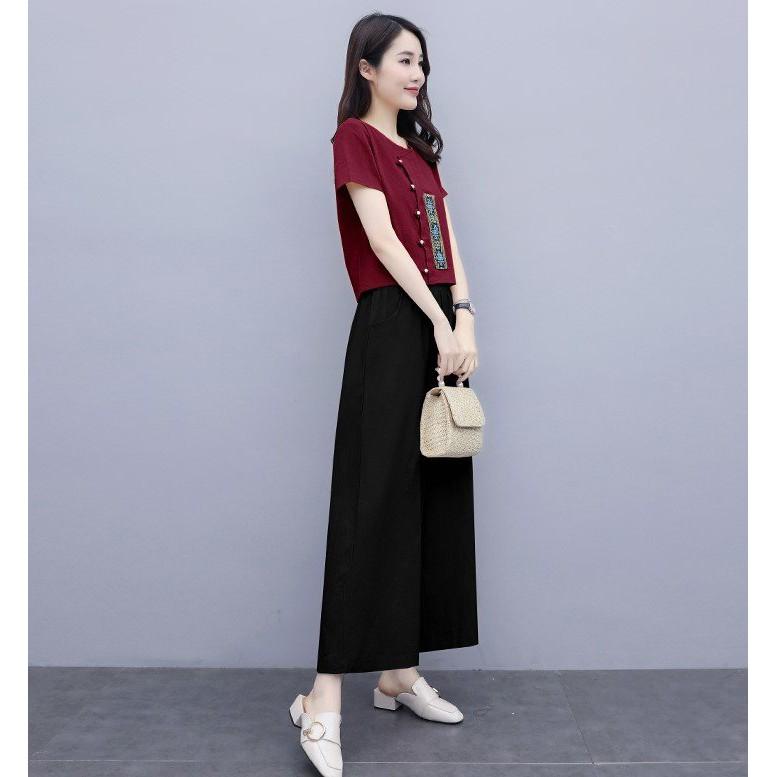 Set Bộ Đồ Nữ Chất Đũi Mềm Mát Sang Trọng Trẻ Trung Nhẹ Nhàng