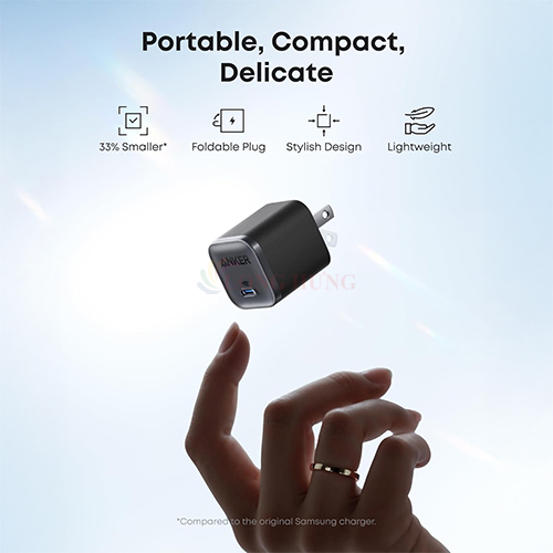 Cốc sạc Anker Nano 1C Compact Fast Charger 45W A2692 - Hàng chính hãng