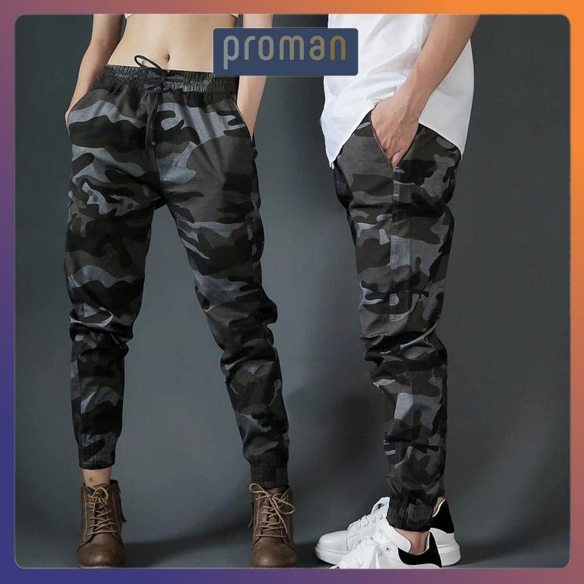 Quần Jogger Nam Kaki Rằn Ri Quần kaki nam mã bó ống vải đẹp ống dài hè phong cách Hàn Quốc - PROMAN