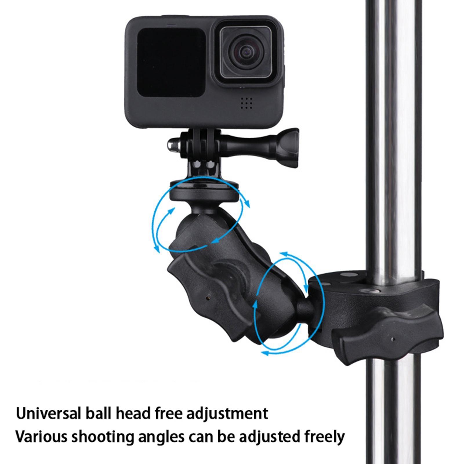 Motorcycle Handlebar Camera Mount 1/4 360 Degree Rotary