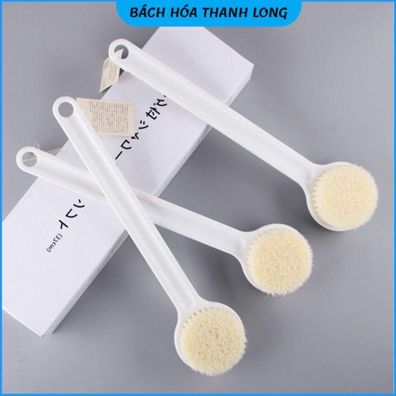 Cây Bàn Chải Cọ Lưng Chà Lưng Nhật Bản Có Hộp Bàn Chải Tắm Chà Lưng Làm Sạch Tẩy Tế Bào Chết