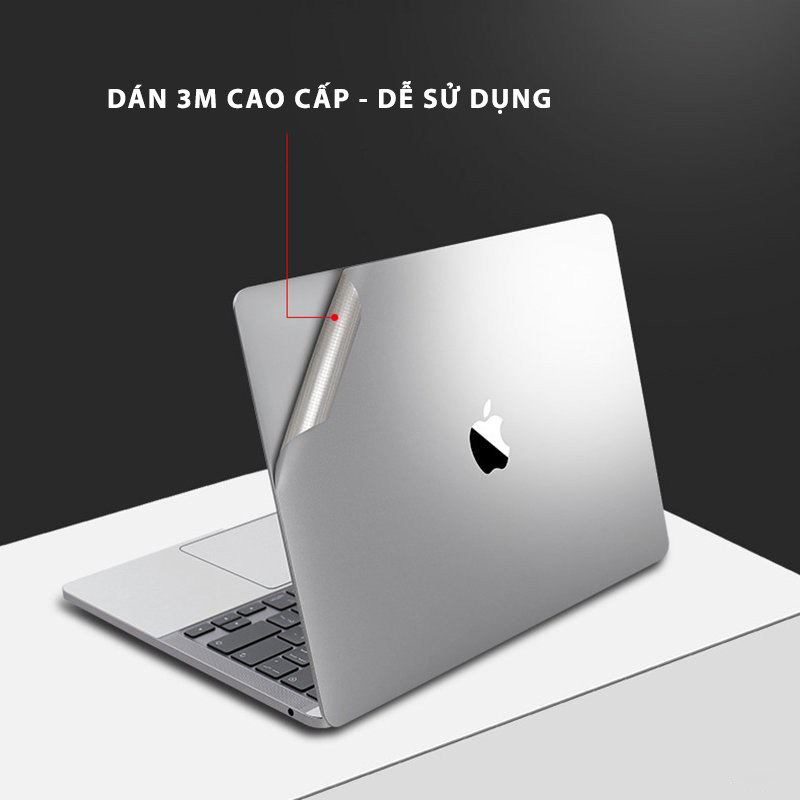 Bộ Dán Full Macbook 5in1 Cao Cấp - Màu Grey - Bảo vệ chống trầy xước -  Hàng Nhập Khẩu chính Hãng JRC