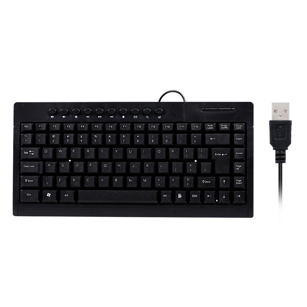 Bàn phím chơi game không thấm nước cho máy tính xách tay đa phương tiện có dây