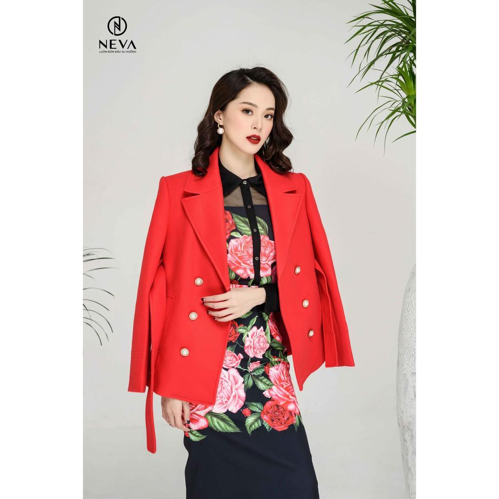 ÁO VEST BLAZER DẠ ĐỎ NEVA W700121