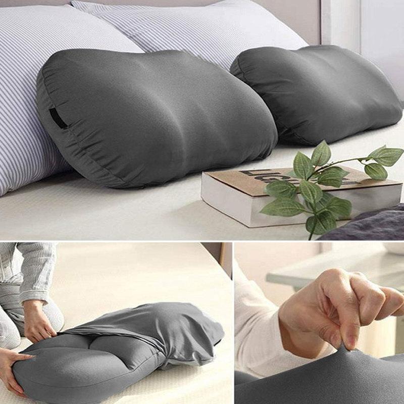 3D Gối Cổ Sáng Tạo Đầu Cổ Còn Lại Giấc Ngủ Sâu Đệm Không Khí Giảm Áp Lực Gối Có Thể Giặt Áo Gối Nhà Dệt