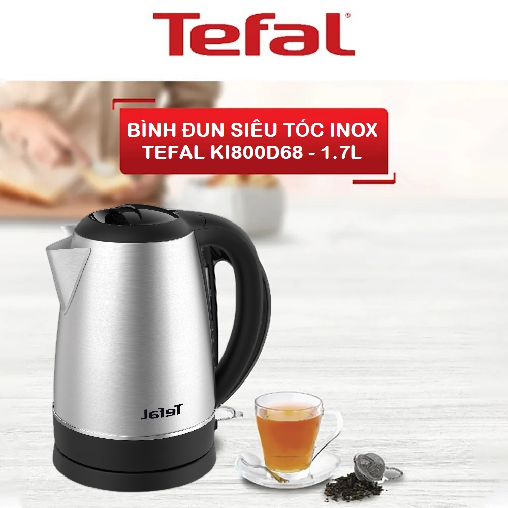 Bình đun siêu tốc 1.7L Tefal KI800D68 - 1800 W - Hàng chính hãng