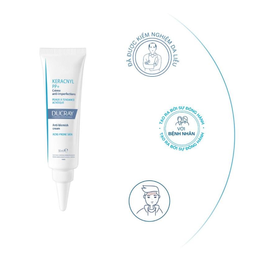 Kem làm giảm mụn, cân bằng dầu và mờ vết thâm Ducray Keracnyl PP+ 30ml