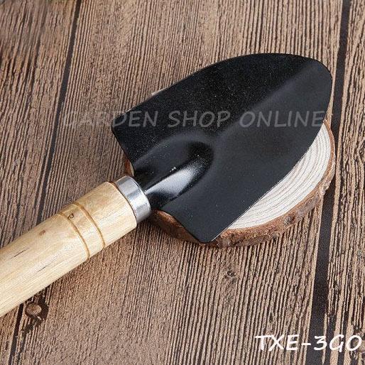 Bộ dụng cụ làm vườn 3 món cán gỗ nhỏ xinh tiện dụng cho gia đình