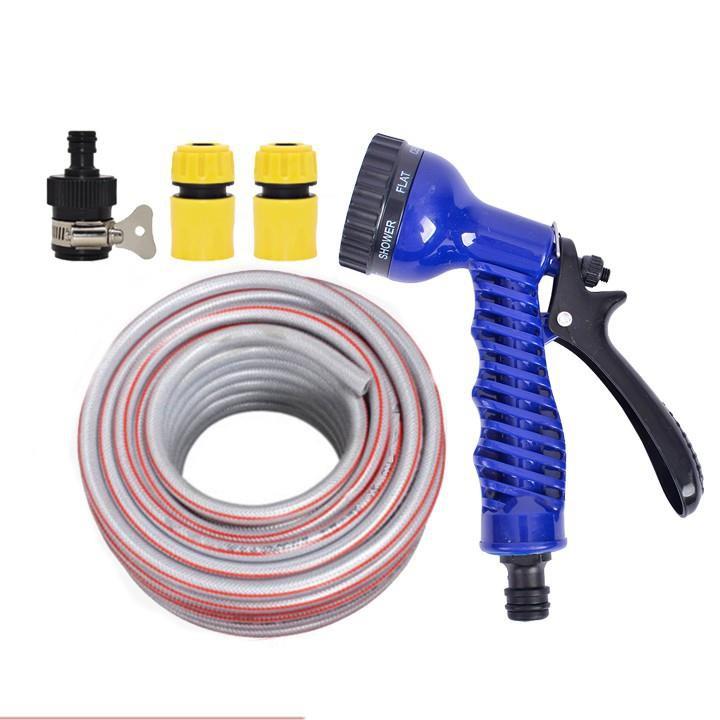 Bộ dây tăng áp 3 lần vòi xịt nước rửa xe, tưới cây loại 10m 206843 TL